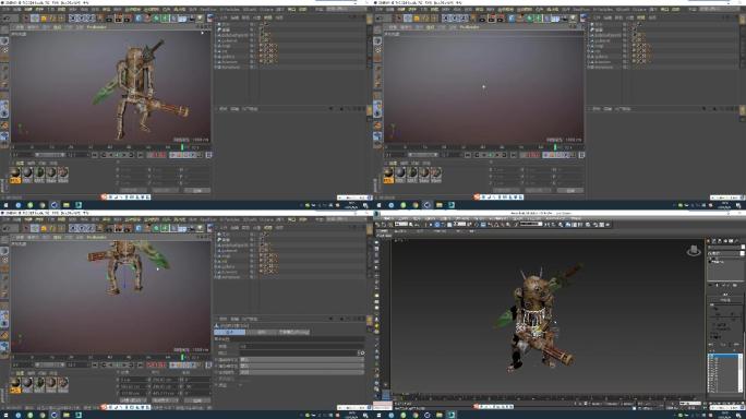 C4D+3dsmax+fbx--机器人