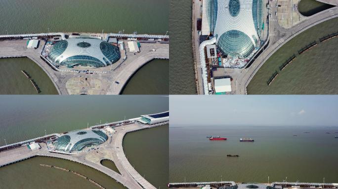 4K上海邮轮中心航拍