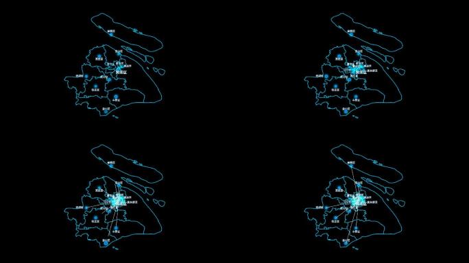 上海市地图区域辐射城市通道视频