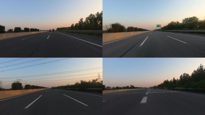 汽车高速公路驶入服务区