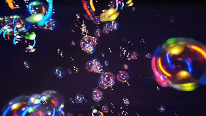 彩色泡泡动态背景循环