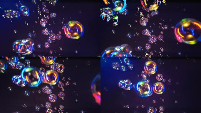 彩色泡泡动态背景循环