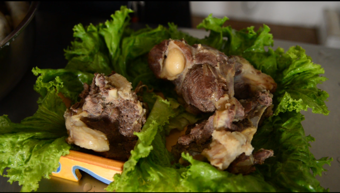 美食素材：蒙古手把肉的制作