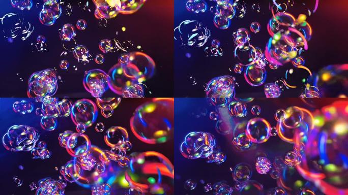 彩色泡泡背景循环