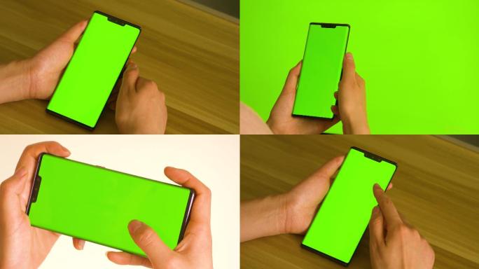 4k绿屏抠像操作笔记本点击看手机