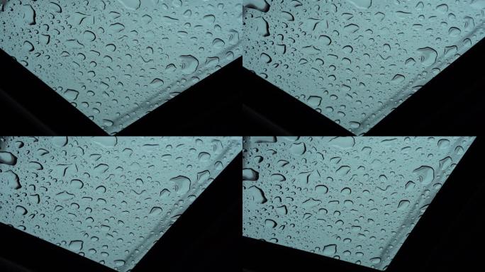 车窗玻璃雨滴25p50%慢动作2