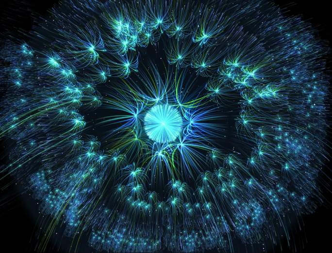 240个烟花粒子爆炸