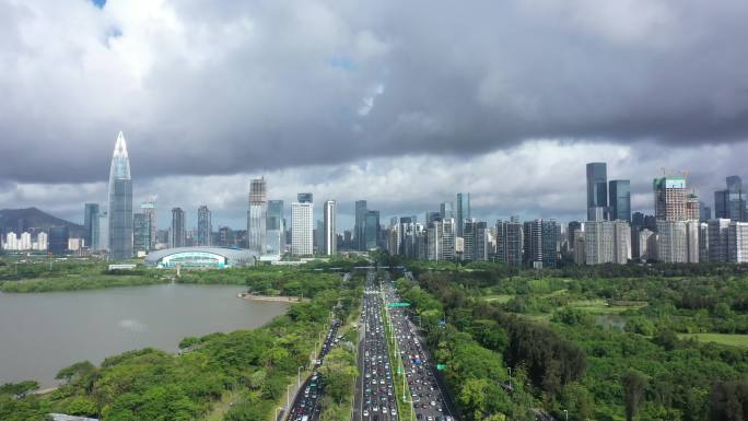 2020深圳滨河大道拥堵道路