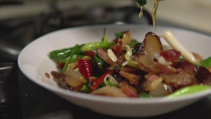 【高清原图】重庆美食腊肉香肠腊蹄髈