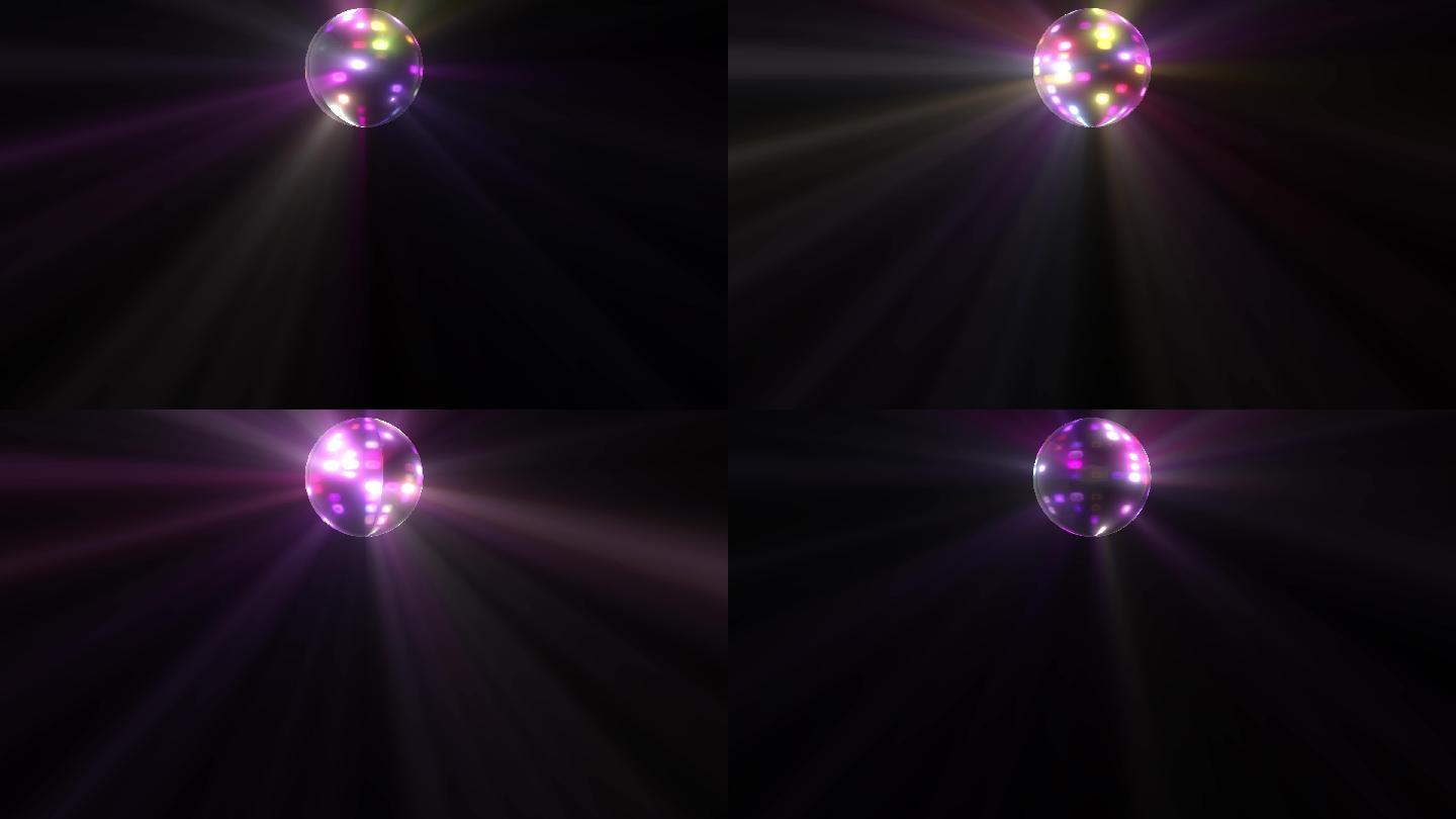 4K迪厅舞厅旋转的灯球（顶-大）