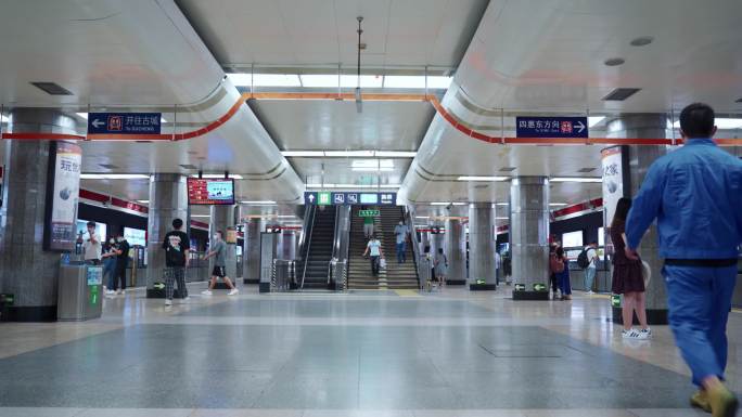 【4K】实拍北京市地铁交通设施