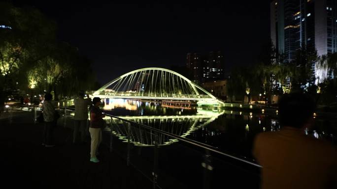 亮马河景观河夜景