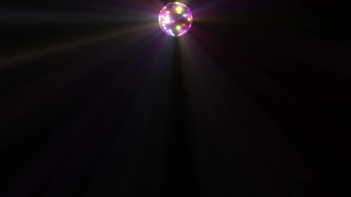 4K迪厅舞厅旋转的灯球（顶）