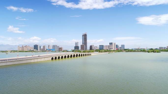 银川阅海大景陈家湖金水桥