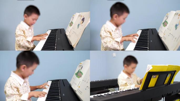 古筝钢琴儿童少儿培训机构宣传片小朋友弹琴