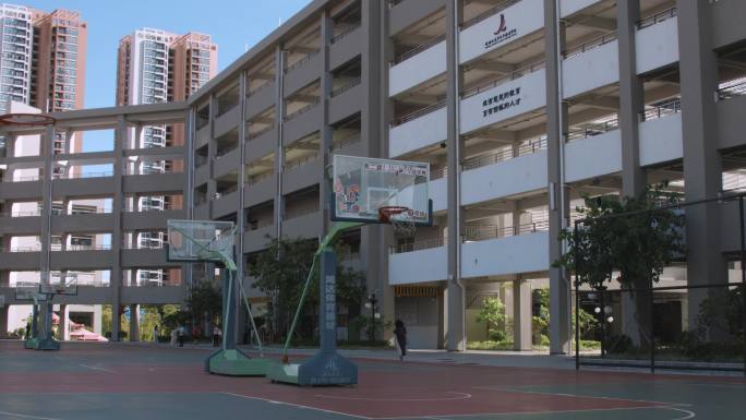4k深圳教育龙华外国语学校篮球场