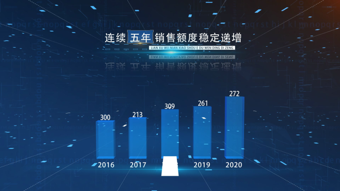 4k科技感柱状图饼状图动画0128