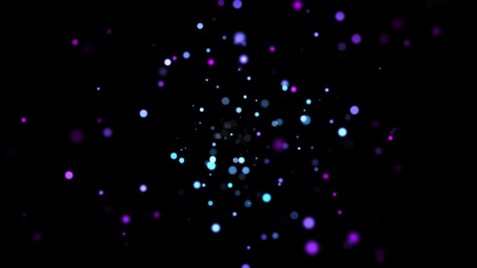 蓝色星空钻石般星星点缀素材背景视频