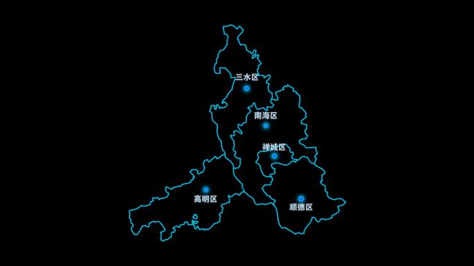 佛山市地图区域辐射城市通道视频