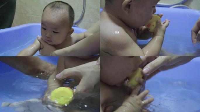 小孩子玩水-宝宝洗澡4k