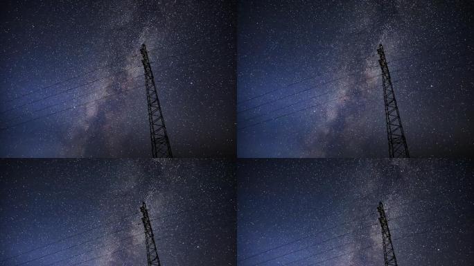 【6K】坝上草原闪电湖星空银河延时摄影
