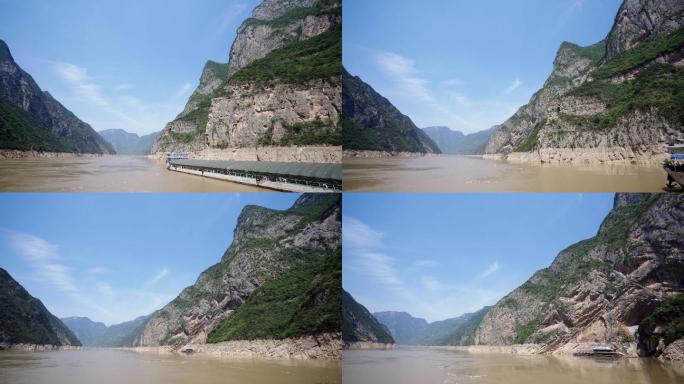长江三峡游轮视角4K
