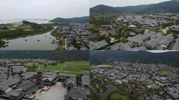 无锡拈花湾风景区4K航拍原素材（4分钟）