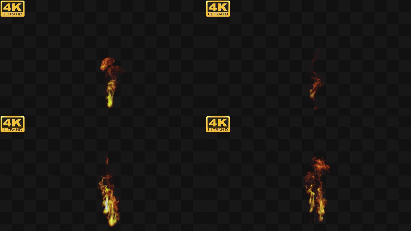 4K-火焰上升-alpha通道