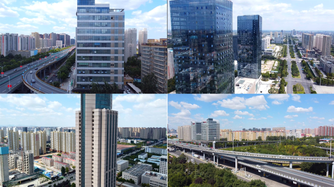 城市大楼高架桥
