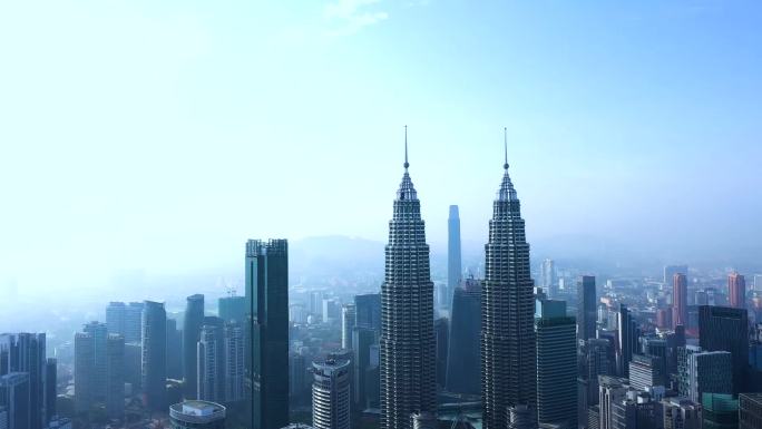 马来西亚吉隆坡城市高楼双子塔3