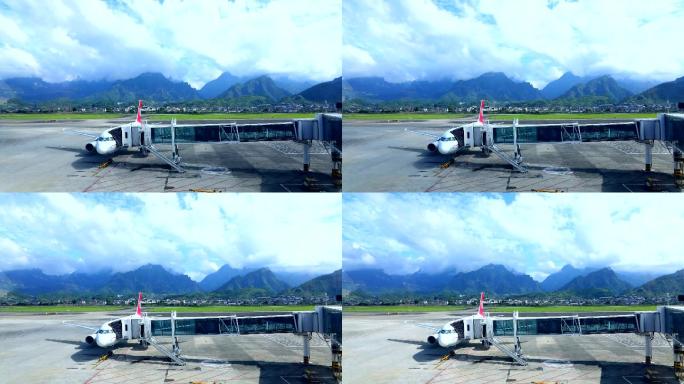 张家界荷花机场延时摄影