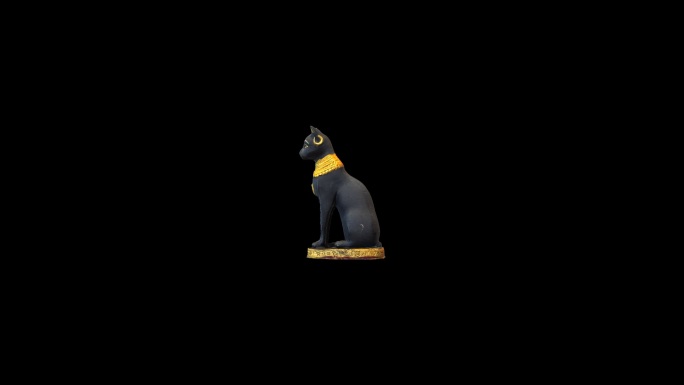 埃及猫雕塑3D