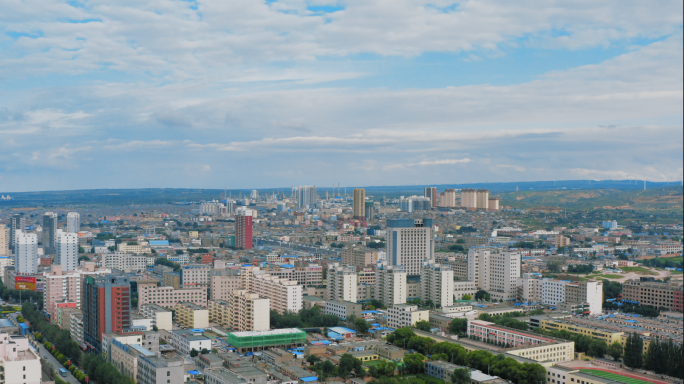 【4K】陕西靖边县大景航拍