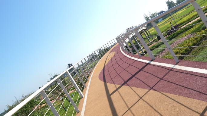 绿道自行车骑行车道健身步道跑道
