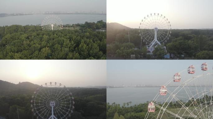 武汉东湖之眼4K航拍素材DLog420