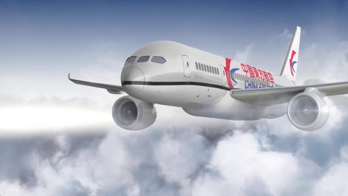 飞机航行中的飞机客机中国南方航空云层飞行