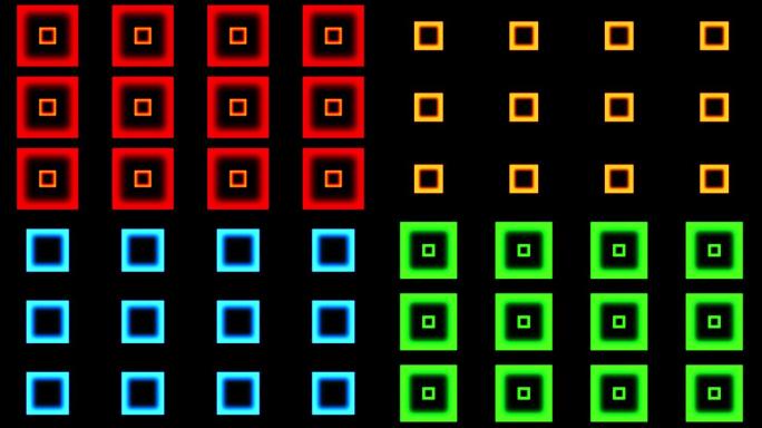 4K方格动画舞台视频