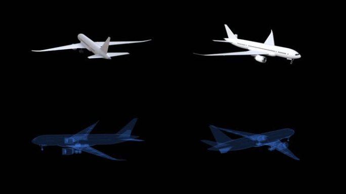 全息A380飞机模型