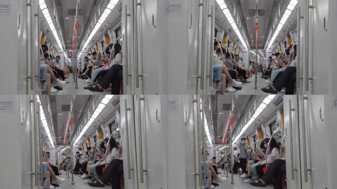 【原创拍摄】4K地铁转弯车厢内部