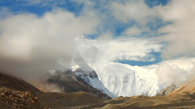 喜马拉雅雪山珠峰延时