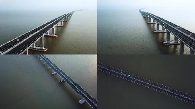 上海崇明岛长海上江大桥航拍2