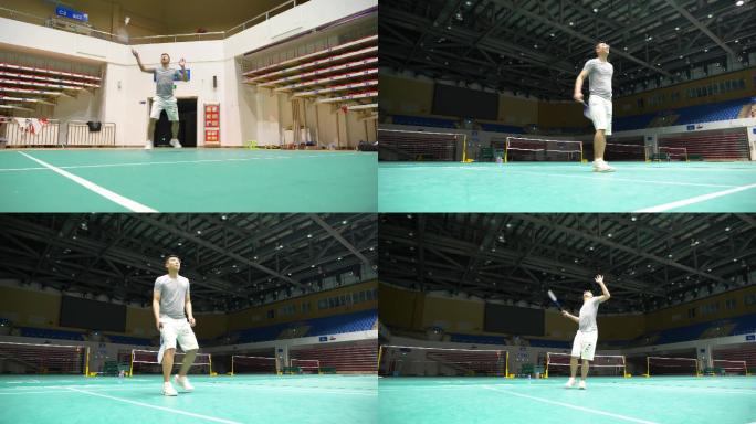 【4k原创】打羽毛球健身运动