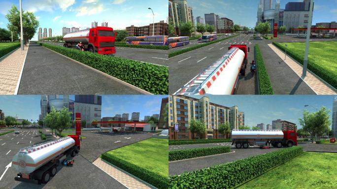 3D动画道路交通事故视频素材