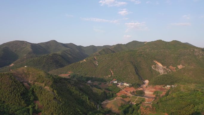 航拍大山大别山桐柏山