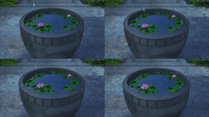 莲花水缸