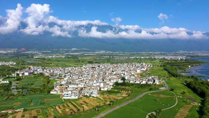 大理苍山洱海航拍