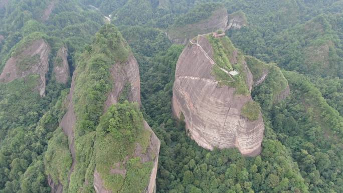 航拍湖南怀化万佛山