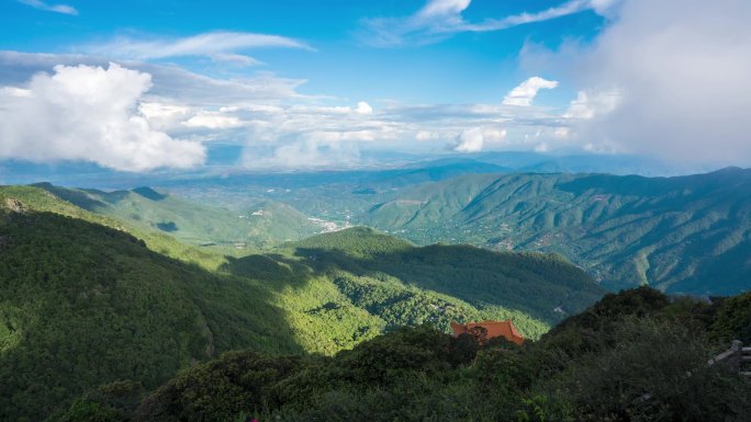 鸡足山俯瞰