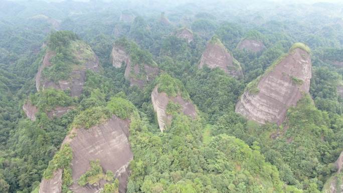 航拍湖南怀化万佛山