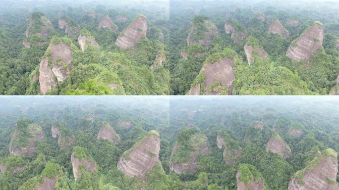 航拍湖南怀化万佛山